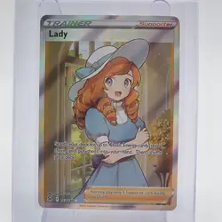 Pokemon Lady 193/196 Full Art Ultra Rare Supporter Lost Origin Holo Card - Image 1