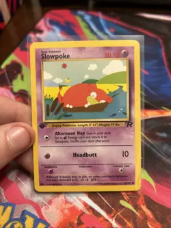 Pokemon TCG - Slowpoke #67/82 - Team Rocket - 1st Edition - LP - Image 1