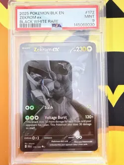 Zekrom Ex 172/086 - Pokemon Black Bolt Holo - Graded - PSA 9 - Image 3