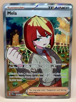 Mela 140/131 – Prismatic Evolutions Full Art Secret Rare – NM – 2025 Pokemon TCG - Image 1