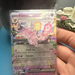 Pokemon Espeon EX 034/131 Prismatic Evolutions Promo Stamped Holo EX 270 HP Card - Image 1