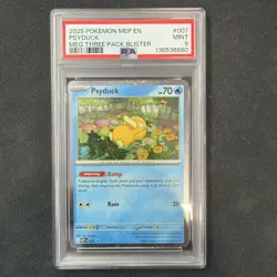 2025 Pokemon MEP Psyduck PSA 9 Black Star Promo Mega Evolution 7 007 / New Cert - Image 1