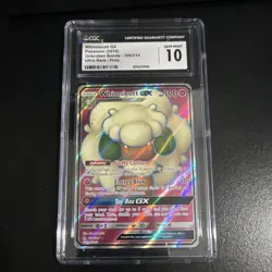 Pokemon Whimsicott GX Ultra Rare Full Art Holo CGC 10 Unbroken Bonds 206/214 - Image 1
