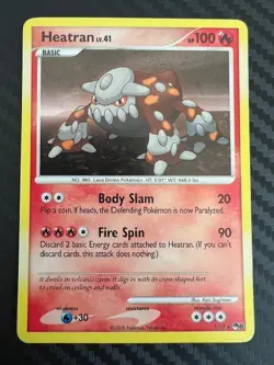 Pokemon TCG Heatran POP Series 8 1/17 Holo Rare MP/HP - Image 1