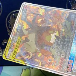 Pokemon 2019 Tag Team Reshiram & Charizard GX SM201 Sm Holo MP - Image 4