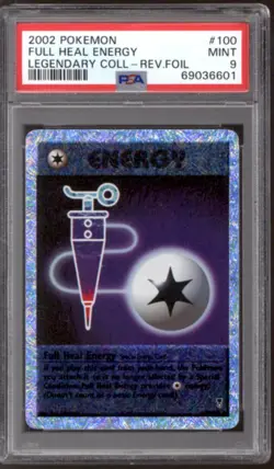 Pokemon Legendary Collection Reverse Holo Foil Full Heal Energy 100/110 PSA 9 - Image 1
