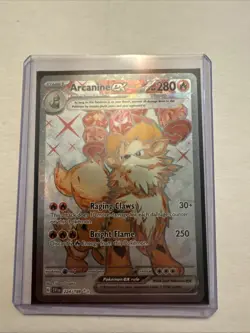 Pokemon TCG Arcanine EX Scarlet & Violet Base Set Holo Double Rare - Image 1