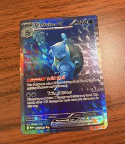 Pokemon TCG Blastoise ex Sv: Scarlet & Violet 151 200/165 Double Rare Full Art … - Image 1