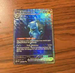 Pokemon TCG Blastoise ex Sv: Scarlet & Violet 151 200/165 Double Rare Full Art … - Image 3