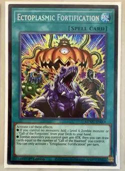 Yugioh! 1x Ectoplasmic Fortification MZMU-EN008 Secret Rare 1st Ed NM - Image 1