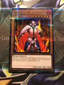 THESTALOS, THE FIRESTORM MONARCH QUARTER CENTURY SECRET RARE RA03-EN143 YUGIOH! - Image 1