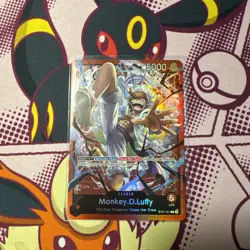 Monkey.D.Luffy ST21-001 - One Piece TCG Gear 5 Foil MINT Leader only - Image 1