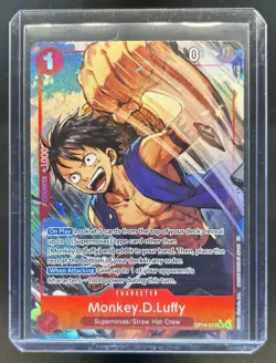 2026 One Piece Azure Sea's Seven Monkey D. Luffy Super Rare #OP14-013 - Image 1