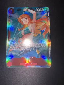One Piece CCG Nami (Parallel Art) OP01-016 R ROMANCE DAWN Japanese Near Mint - Image 1