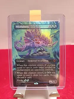 Wistfulness (Borderless) Lorwyn Eclipsed Foil MTG Card, NM/M, FOIL, 0296 ECL - Image 1