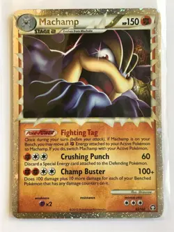 Machamp Prime 95/102 ULTRA RARE Triumphant Holo Pokemon Card NM 2010 - Image 2