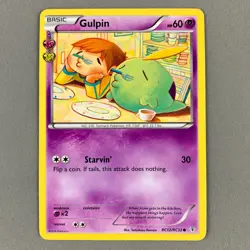 Gulpin RC12/RC32 Generations Radiant Collection Common Pokemon Card 2016 LP-MP - Image 1
