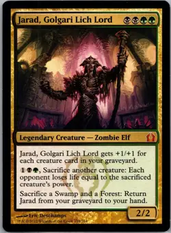 1x Jarad, Golgari Lich Lord (174) Return to Ravnica LP MTG Magic x1 - Image 1