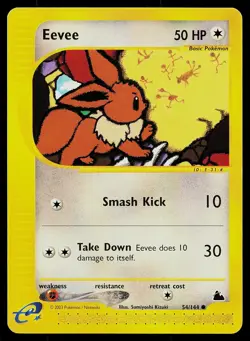 Pokemon Skyridge 54/144 Eevee Pokemon Card - Image 1