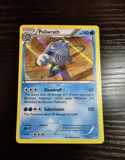 Poliwrath 17/111 Furious Fists Holo Rare Pokemon Card - LP - Image 1