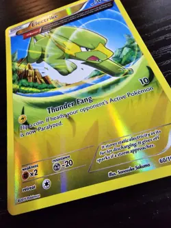 Electrike 60/160 Primal Clash Uncommon Reverse Holo Pokemon Card - LP - Image 2