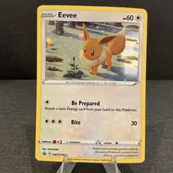 Eevee SWSH190 Black Star Promo Cosmos Holo 2022 Pokemon TCG Card - Image 1