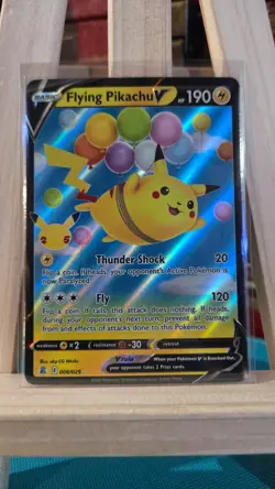 Flying Pikachu V - 006/025 - Pokemon Celebrations Sword Shield Rare Card NM - Image 1