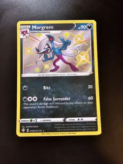 Morgrem SV084/SV122 Shining Fates Shiny Vault Shiny Holo Rare Pokemon Card - NM - Image 1