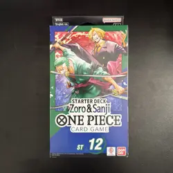 One Piece Card Game English Starter Deck - ST-12 ZORO & SANJI English Hanger Box - Image 1