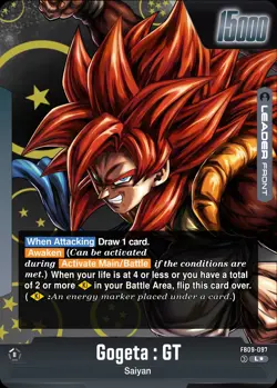 FB09-097 Gogeta : GT Custom Leader Card - Dragon Ball Fusion World TCG - Orica - Image 1