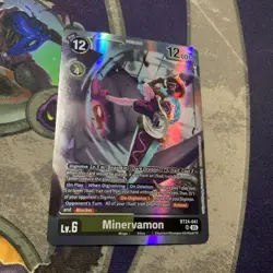 Minervamon SR BT24-041 NM Digimon Card Game Time Stranger Iliad - Image 1