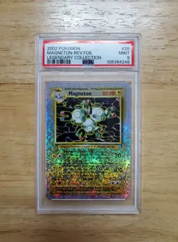 Pokemon PSA 9 MINT 2002 Magneton Legendary Collection Reverse Holo Card - Image 1