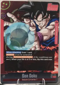 FB04-001 Son Goku Custom Leader Card - Dragon Ball Fusion World TCG - Orica - Image 1