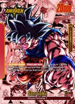 FB04-001 Son Goku Custom Leader Card - Dragon Ball Fusion World TCG - Orica - Image 4