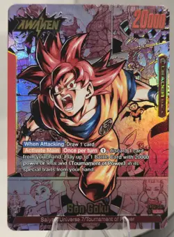 FB02-001 Son Goku Custom Leader Card - Dragon Ball Fusion World TCG - Orica - Image 2