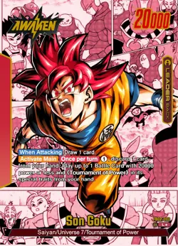 FB02-001 Son Goku Custom Leader Card - Dragon Ball Fusion World TCG - Orica - Image 4