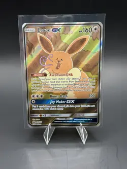Pokemon Eevee GX TCG Full Art Promo Black Star Ultra Rare Holo Card SM233 - Image 1