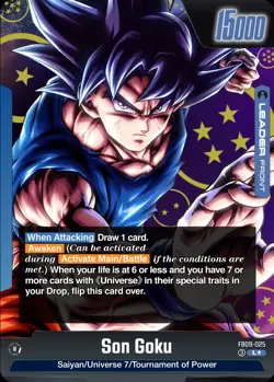 FB09-025 Son Goku Custom Leader Card - Dragon Ball Fusion World TCG - Orica - Image 1
