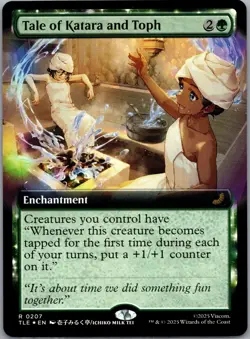 1x (207 TLE) Tale of Katara and Toph - FOIL - EXTENDED ART MTG Avatar: The Last - Image 1