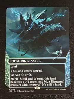 MTG Edge of Eternities Stellar Sights Lumbering Falls Borderless 0024 Rare - Image 1
