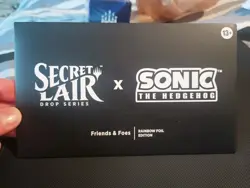 Sonic The Hedgehog Magic The Gathering Friends&Foes Rainbow Foil Secret Lair MTG - Image 1