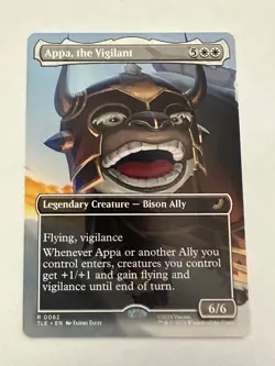 MTG Magic The Gathering Avatar Appa the Vigilant Eternal-Legal Borderless Rare! - Image 1