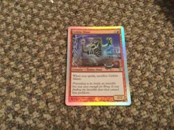 Goblin Mime FOIL Unhinged NM Red Common MAGIC THE GATHERING MTG Signed auto - Image 1