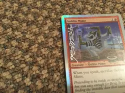 Goblin Mime FOIL Unhinged NM Red Common MAGIC THE GATHERING MTG Signed auto - Image 2