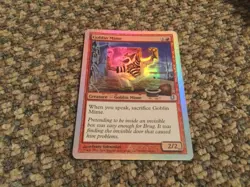 Goblin Mime FOIL Unhinged NM Red Common MAGIC THE GATHERING MTG Signed auto - Image 3