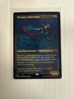 Thrasios , Tritan Hero NM ETCHED FOIL MTG! Commander Legends - Image 1
