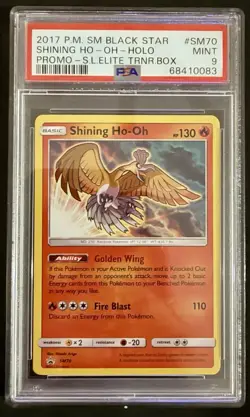 Pokemon Shining Ho-Oh Holo #SM70 2017 Shining Legends PROMO PSA 9 - Image 1