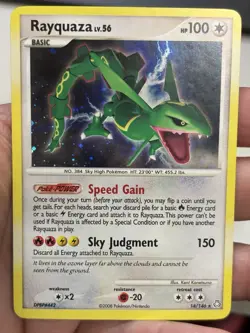 Pokemon TCG Legends Awakened Rayquaza LV.56 Holo 14/146 NM - Image 1