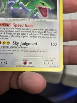 Pokemon TCG Legends Awakened Rayquaza LV.56 Holo 14/146 NM - Image 4