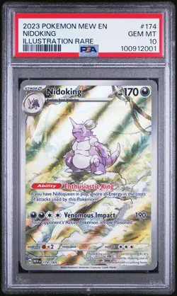 2023 POKEMON MEW EN-151 ILLUSTRATION RARE #174 NIDOKING PSA 10 - Image 1